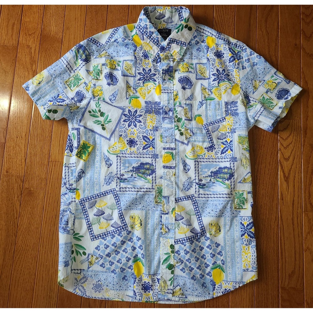 J.Crew Factory Women's Cotton Flex Washed La Dolce Vida French Lemon Resort Top